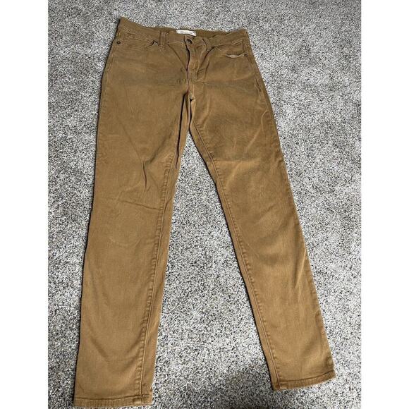 Madewell Jeans Womens 28 Tan Brown High Rise Stretch Button Front - Picture 2 of 7